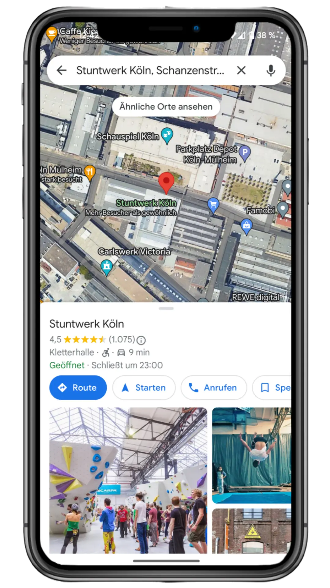 Google-Maps-Preview-Business-Klettern-Koeln-Stuntwerk-1